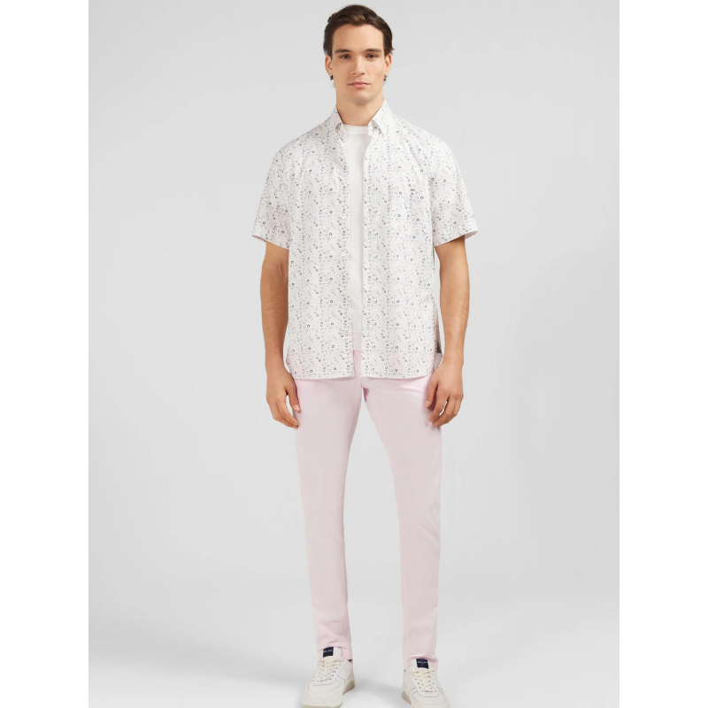 Chemise imprimée ovalada blanc homme - Eden Park