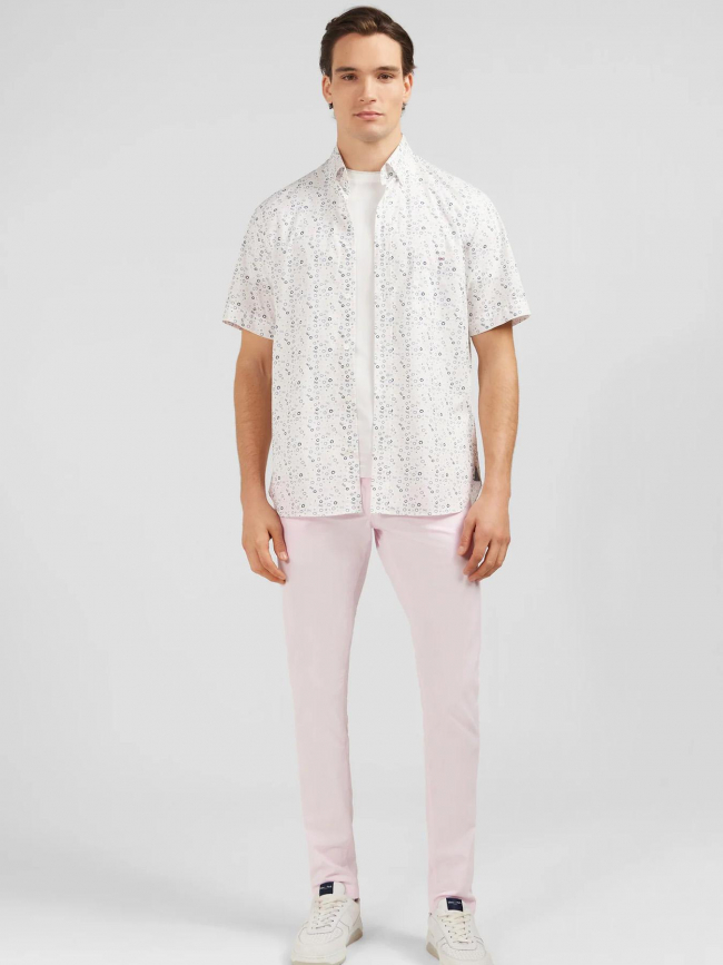 Chemise imprimée ovalada blanc homme - Eden Park