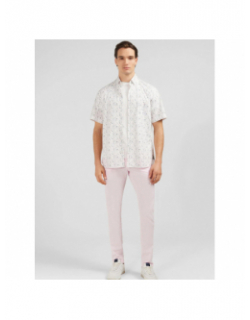 Chemise imprimée ovalada blanc homme - Eden Park