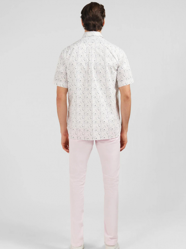 Chemise imprimée ovalada blanc homme - Eden Park