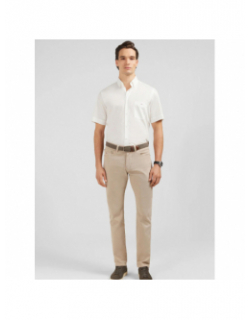 Chemise dobby blanc homme - Eden Park