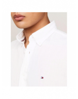 Chemise en lin pigment dyed blanc homme - Tommy Hilfiger