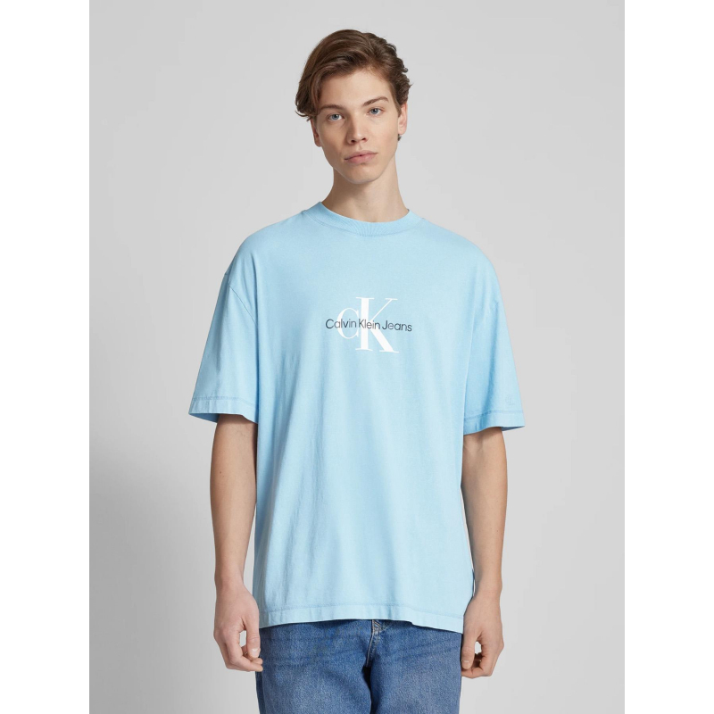 T-shirt archival monologo bleu ciel homme - Calvin Klein Jeans