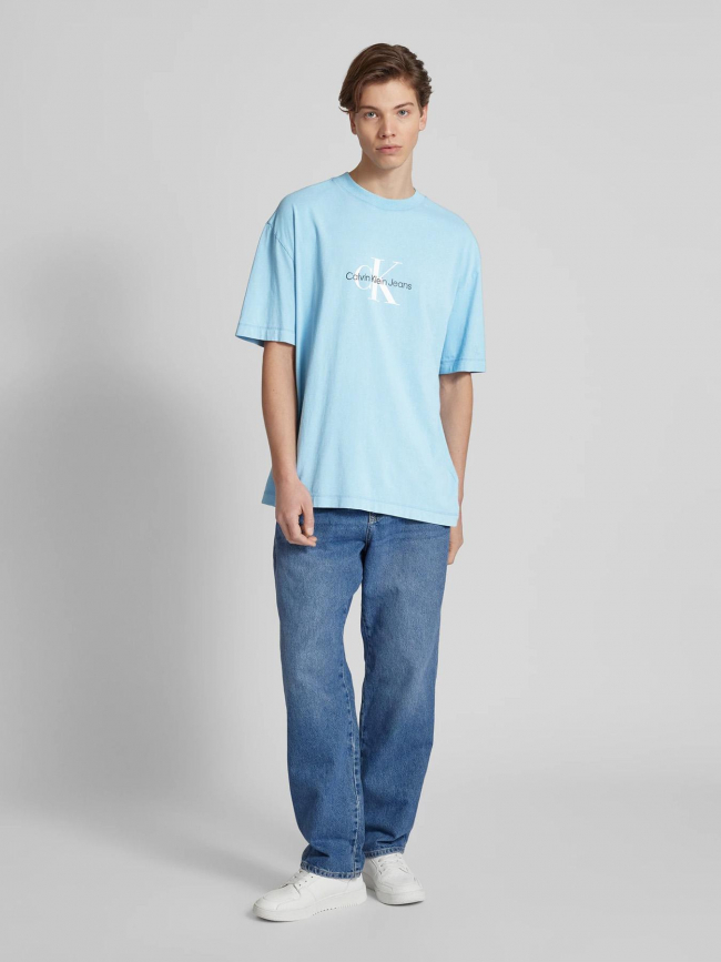 T-shirt archival monologo bleu ciel homme - Calvin Klein Jeans