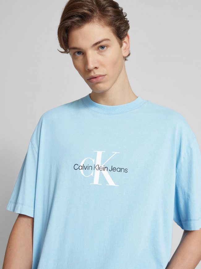 T-shirt archival monologo bleu ciel homme - Calvin Klein Jeans