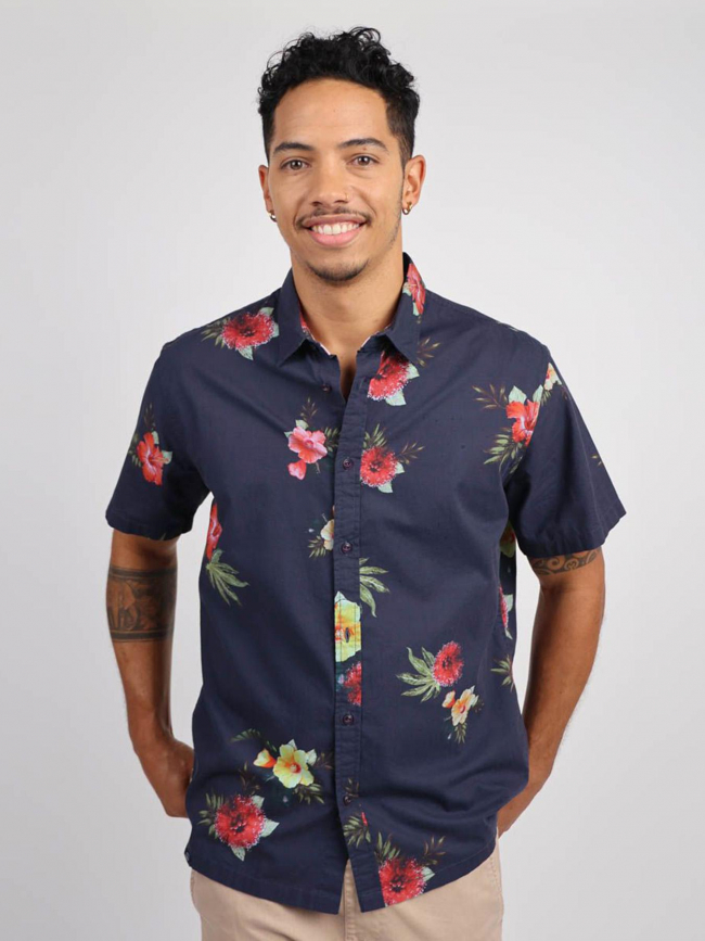 Chemise à fleurs teahupoo bleu marine homme - Oxbow