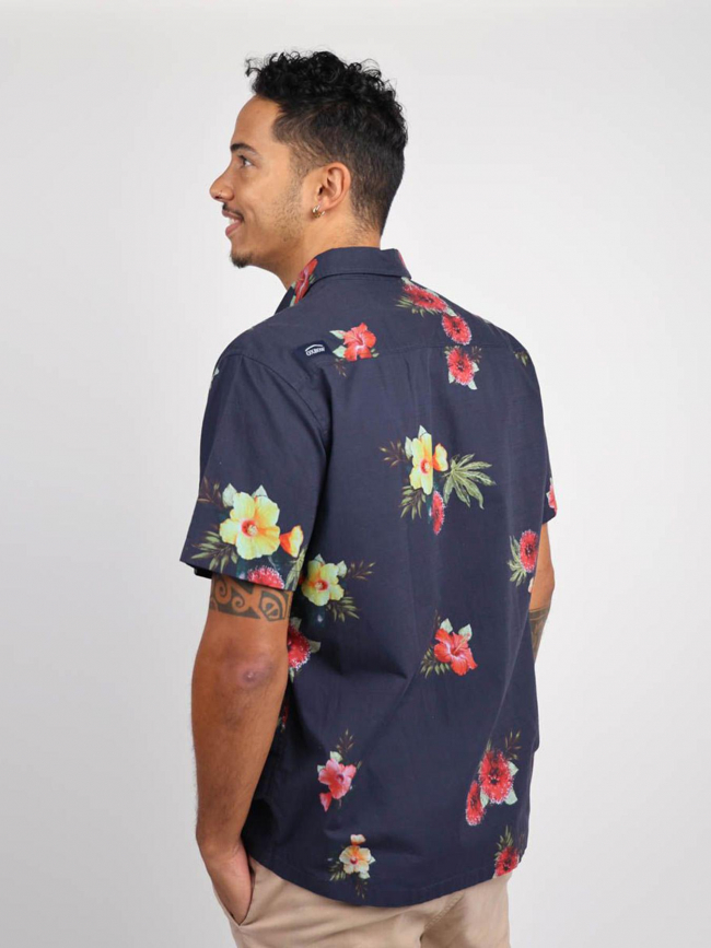 Chemise à fleurs teahupoo bleu marine homme - Oxbow