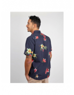 Chemise à fleurs teahupoo bleu marine homme - Oxbow