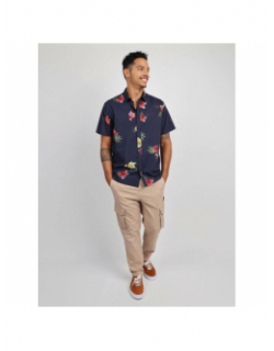 Chemise à fleurs teahupoo bleu marine homme - Oxbow