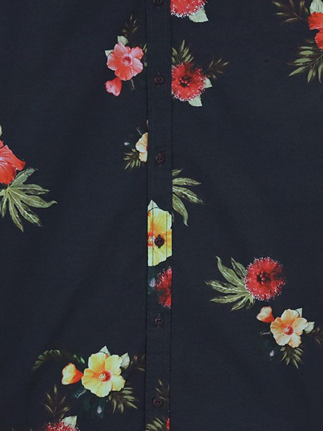 Chemise à fleurs teahupoo bleu marine homme - Oxbow