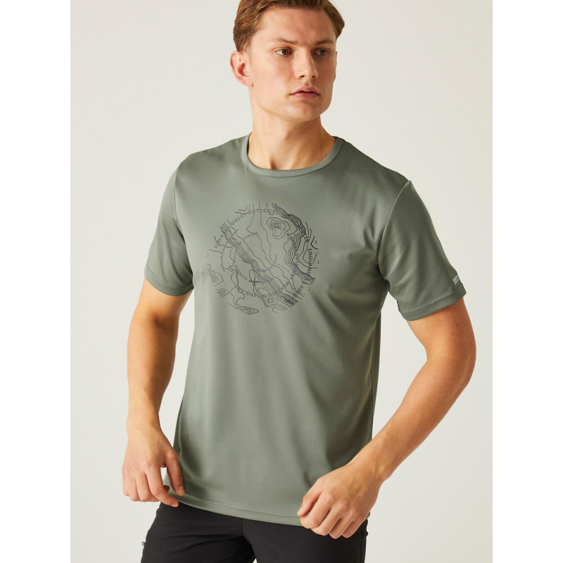 T-shirt de randonnée fingal 8 kaki homme - Regatta