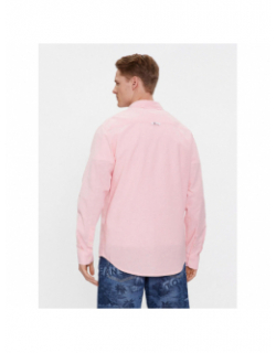 Chemise en lin regular blend rose homme - Tommy Jeans