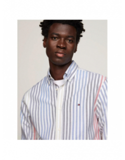 Chemise rayée oxford ithaca multicolore homme - Tommy Hilfiger