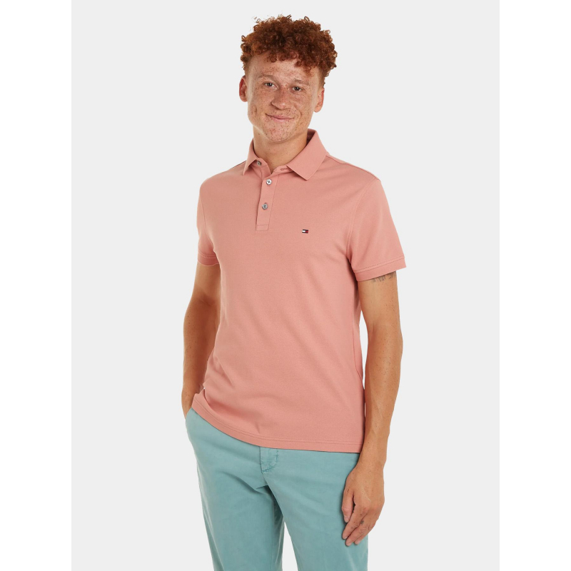 Polo slim 1985 vieux rose homme - Tommy Hilfiger