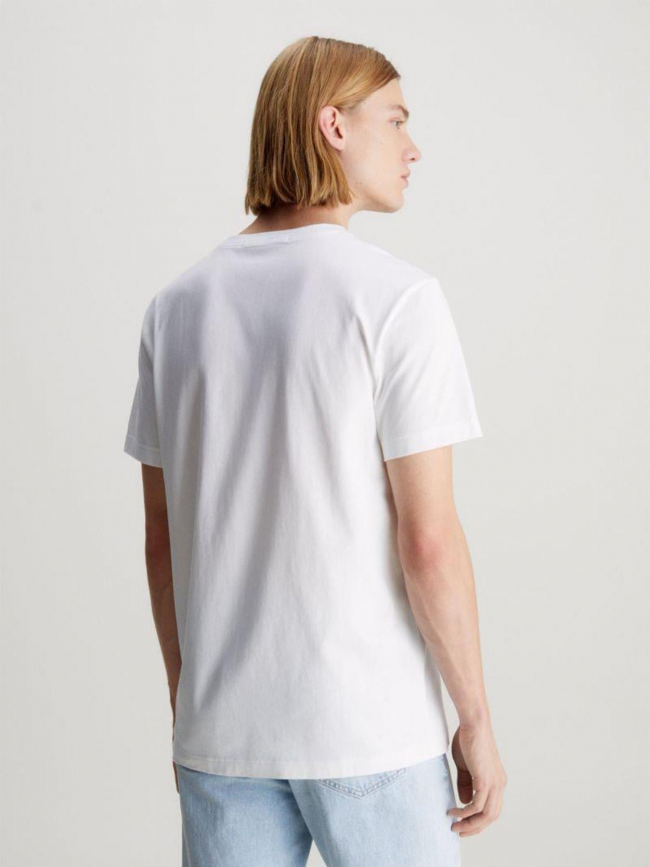 T-shirt monogram echo graphi blanc homme - Calvin Klein Jeans