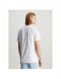 T-shirt monogram echo graphi blanc homme - Calvin Klein Jeans