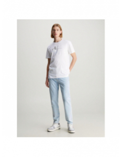 T-shirt monogram echo graphi blanc homme - Calvin Klein Jeans