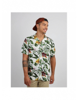 Chemise à fleurs coorea blanc vert homme - Oxbow