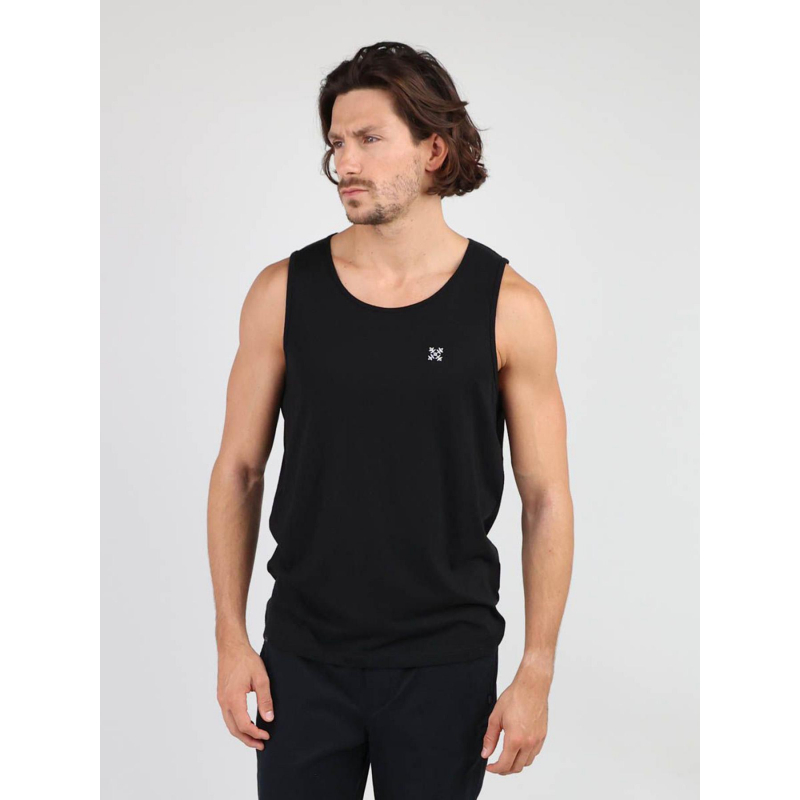 Débardeur uni 4flow logo brodé noir homme - Oxbow