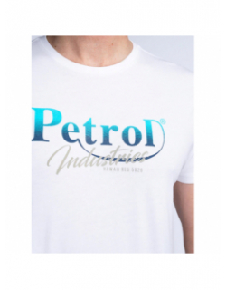 T-shirt logo dégradé blanc bleu homme - Petrol Industries