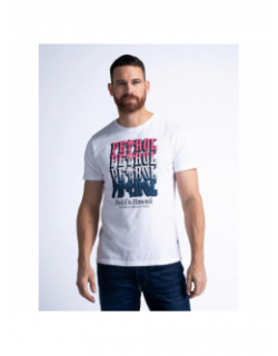 T-shirt imprimés kainaliu beach trail blanc homme - Petrol Industries