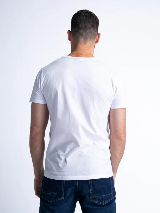 T-shirt imprimés kainaliu beach trail blanc homme - Petrol Industries