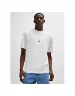 T-shirt uni logo nieros blanc homme - Hugo