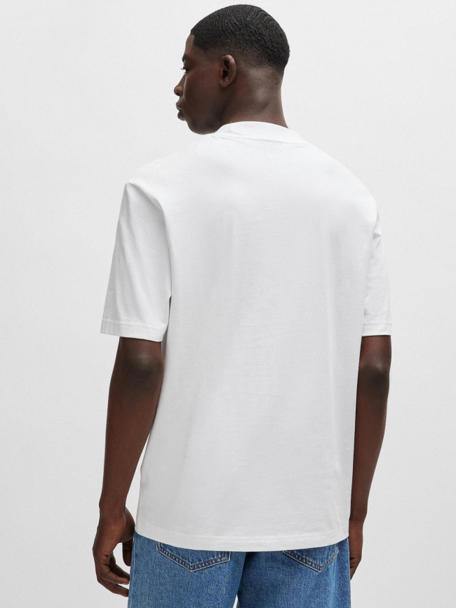 T-shirt uni logo nieros blanc homme - Hugo