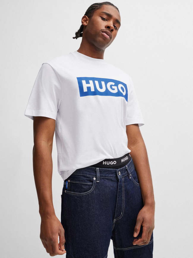 T-shirt logo nico blanc homme - Hugo