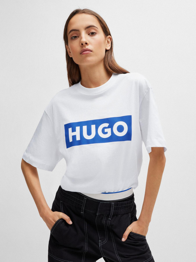 T-shirt logo nico blanc homme - Hugo