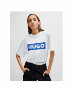 T-shirt logo nico blanc homme - Hugo