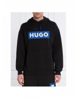 Sweat à capuche nalves noir bleu homme - Hugo