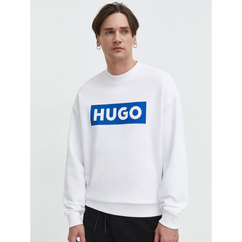 Sweat logo niero blanc homme - Hugo