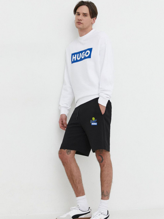 Sweat logo niero blanc homme - Hugo