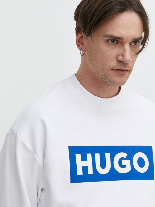 Sweat logo niero blanc homme - Hugo