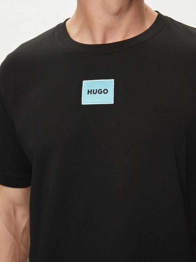 T-shirt uni diragolino noir homme - Hugo