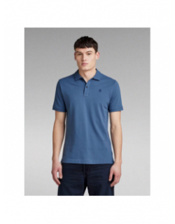 Polo slim dunda bleu indigo homme - G Star