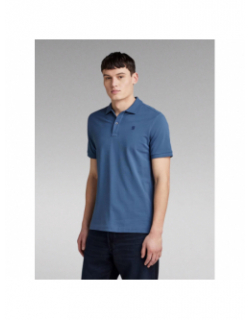 Polo slim dunda bleu indigo homme - G Star