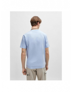 T-shirt logo graffiti dacation bleu homme - Hugo