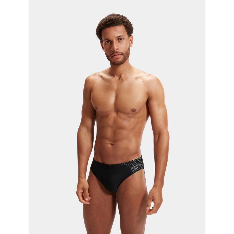 Slip de bain natation eco medley logo noir homme - Speedo