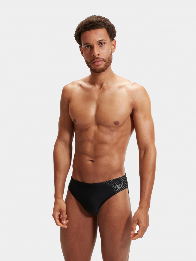 Slip de bain natation eco medley logo noir homme - Speedo