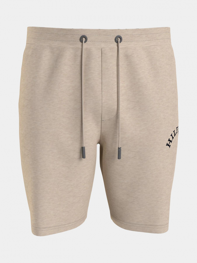 Short jogging logo arche beige homme - Tommy Hilfiger