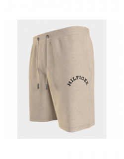 Short jogging logo arche beige homme - Tommy Hilfiger