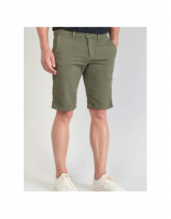 Short chino jogg swoop kaki homme - Le Temps Des Cerises