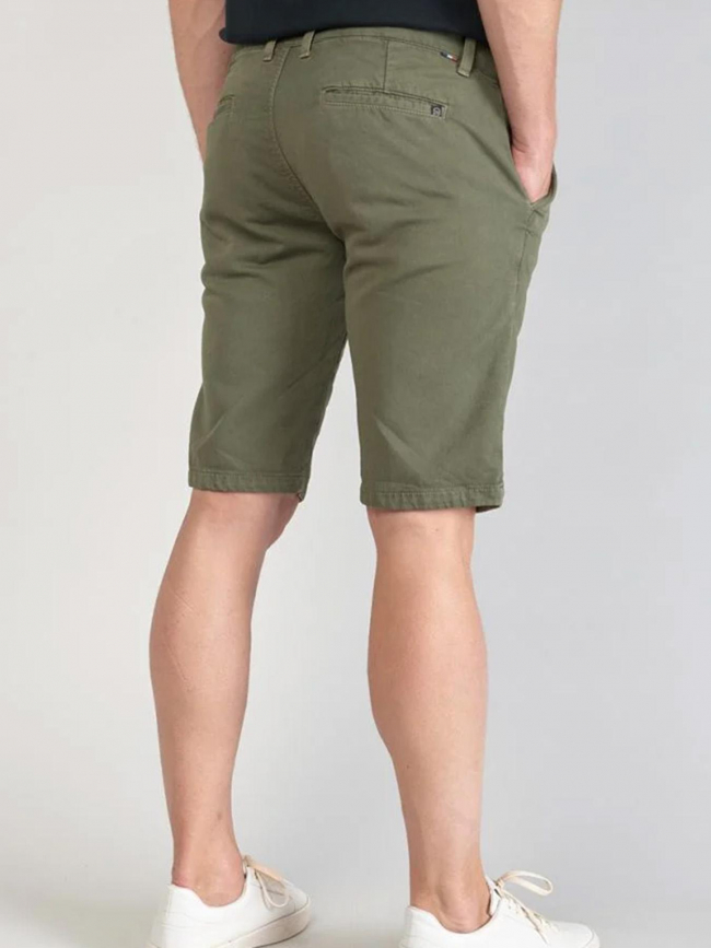 Short chino jogg swoop kaki homme - Le Temps Des Cerises