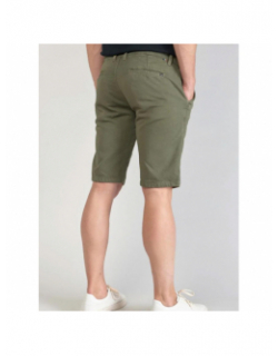 Short chino jogg swoop kaki homme - Le Temps Des Cerises