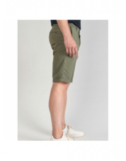 Short chino jogg swoop kaki homme - Le Temps Des Cerises