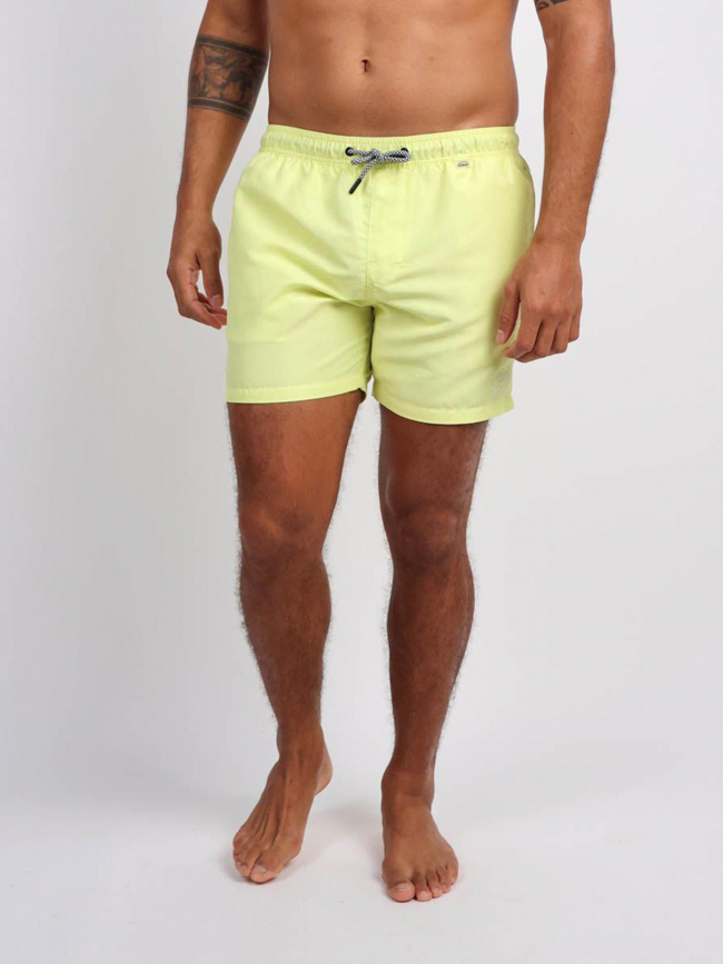 Short de bain uni valens jaune homme - Oxbow