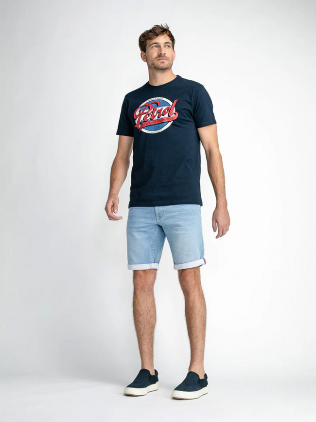 Short en jean slim jackson bleu clair homme - Petrol Industries