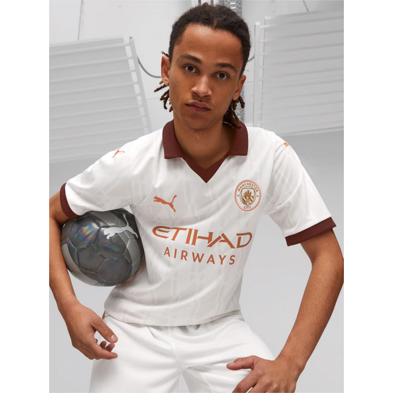 Maillot de football manchester city blanc bordeau - Puma